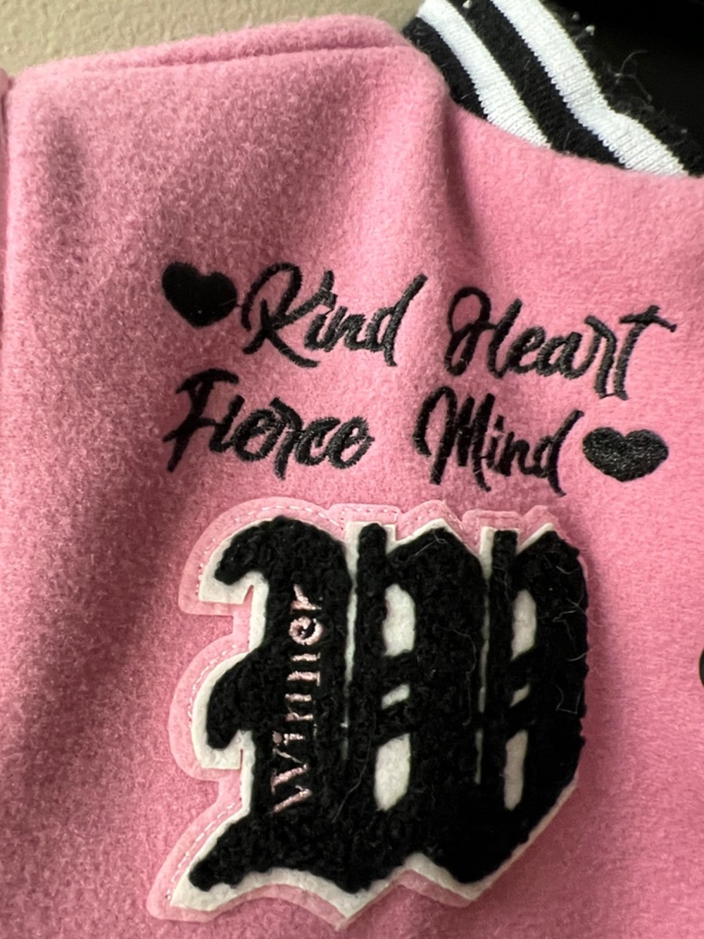 NYC Pink and Black Logo Labeled Jacket - Picture 4 of 6
